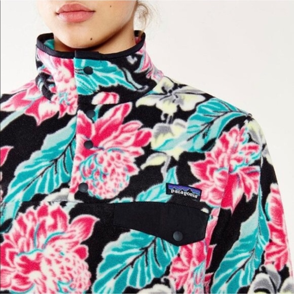 Patagonia Synchilla Fleece Pullover Tropical Print - Picture 1 of 5